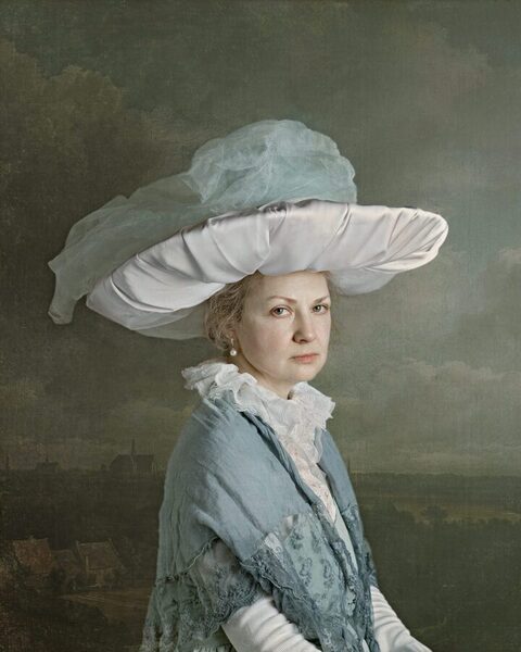 Photograph Albina Bougartchev Lady In An Edwardian Hat on One Eyeland